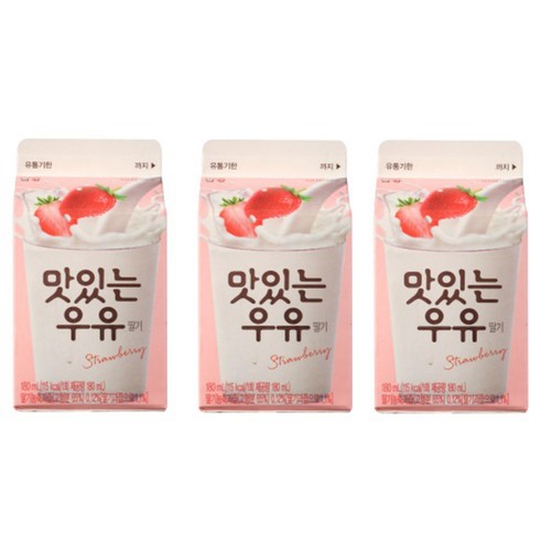 남양유업 맛있는 우유 GT 딸기 (180ML*3입)