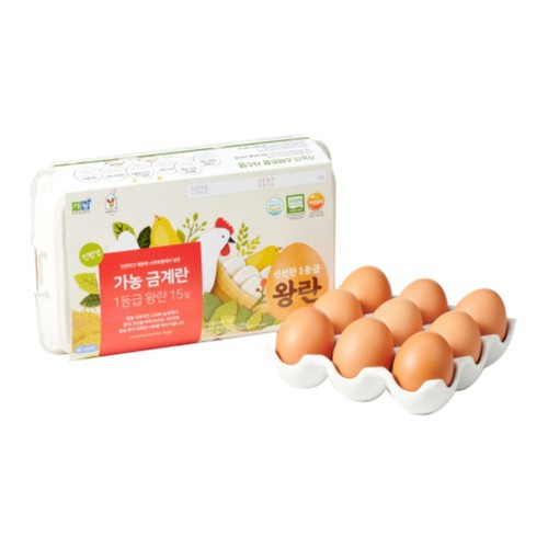 가농 1등급 금계란(왕란, 15입) (1.02KG)