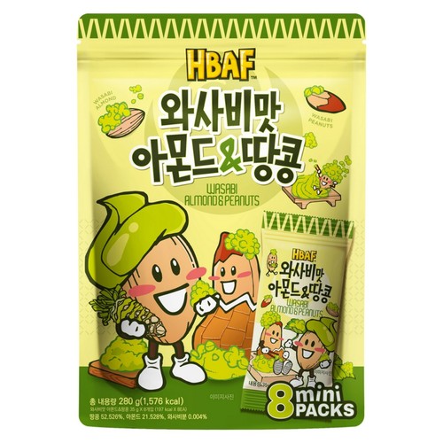 바프 HBAF 와사비맛아몬드&땅콩 (280G)
