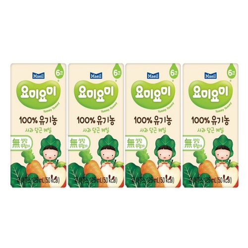 요미요미 유기농주스 당근케일 (125ML*4입)
