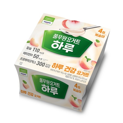 풀무원다논 하루요거트 복숭아 (80G*4입)