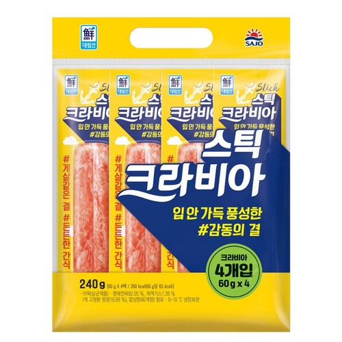 사조대림 스틱 크라비아 (60G*4입)