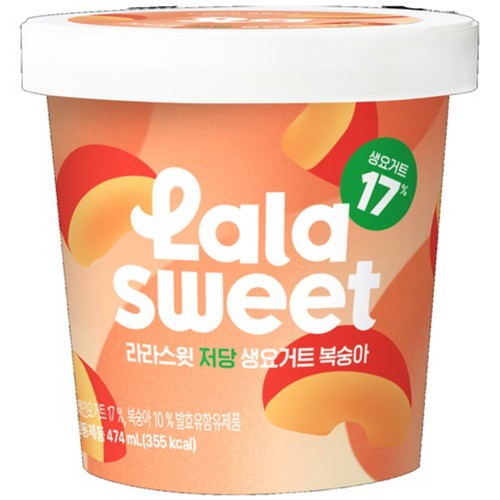 라라스윗 복숭아 요거트 (474ML)