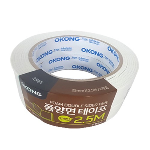  오공 폼양면 테이프 (2입) (25MM*2.5M)