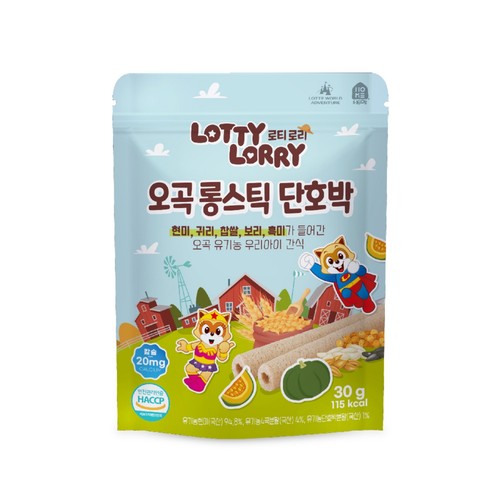 로티로리 오곡 롱스틱 단호박 (30G)