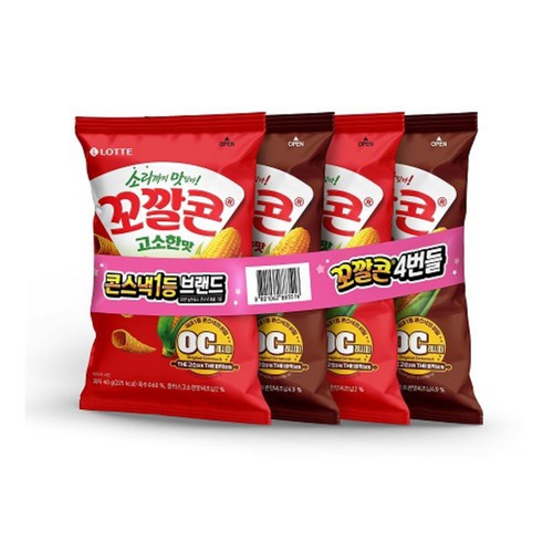 롯데 꼬깔콘 4번들 (40G*4)