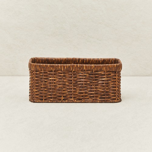  오늘좋은 라탄 St. 바스켓 (S, 다크) (29.5*13*12.5CM)