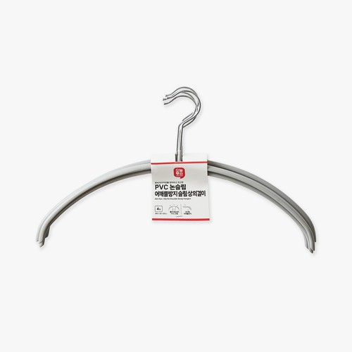 오늘좋은 PVC 논슬립 어깨뿔방지 슬림 상의걸이 (4입) (39.5*22*0.9CM)