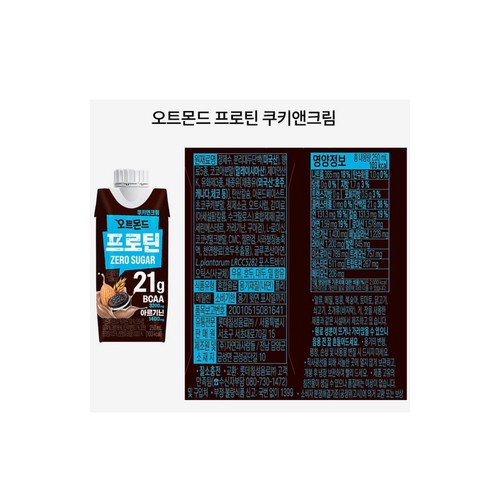 롯데 오트몬드프로틴쿠키앤크림 (250ML)