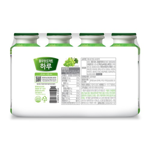 풀무원다논 하루요거트 포도 (120ML*4입)