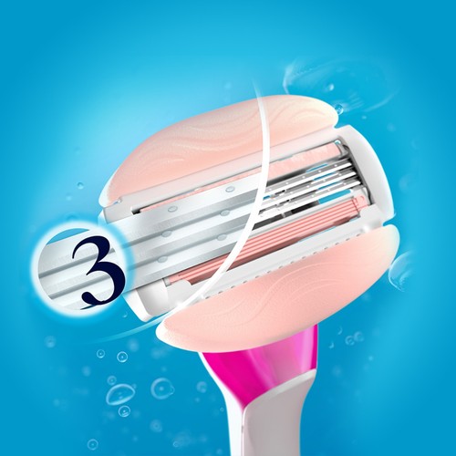 비너스 화이트티 면도기+날 2개 (기1+날2)