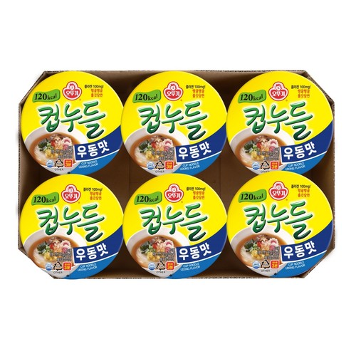 오뚜기 컵누들 우동맛 (38.1G*6)