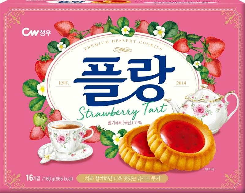 CW청우EST.PREMIUM DESSERT COOKIES플랑Strawberry Tart딸기퓨레(국산)7%2014이미지사진16개입/160g(665kcal)차와 함께하면 더욱 맛있는 타르트 쿠키
