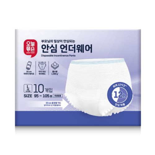 오늘좋은 안심 언더웨어 대형 (10입)