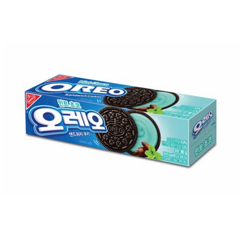  오레오 샌드위치 쿠키 민트 초코 (80G)