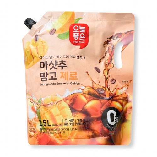 오늘좋은 아샷추 망고 제로 (1.5L)