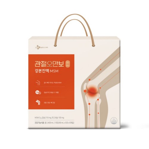 [명절선물세트] 관절오만보 강본진액 MSM (80ML*5포*6입)