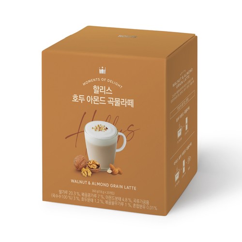 할리스 호두아몬드 곡물라떼 (18G*20입)