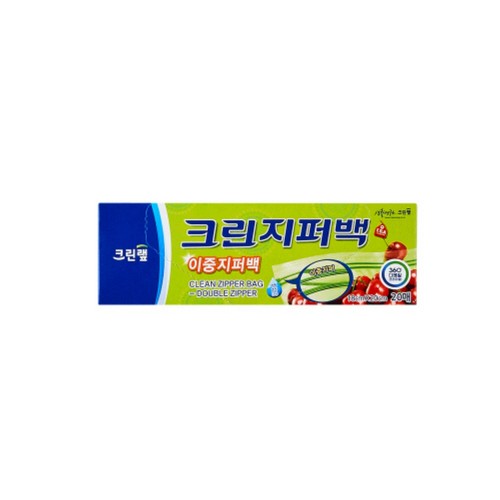 크린 이중 지퍼백 (소) (18*20cm*20매)