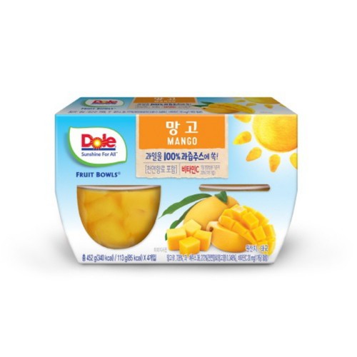 돌 후룻볼 망고 (113G*4)