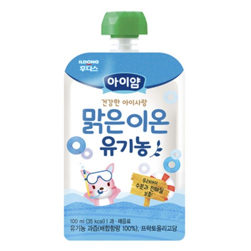 아이얌 아이사랑 맑은이온 유기농 주스 (100ML)