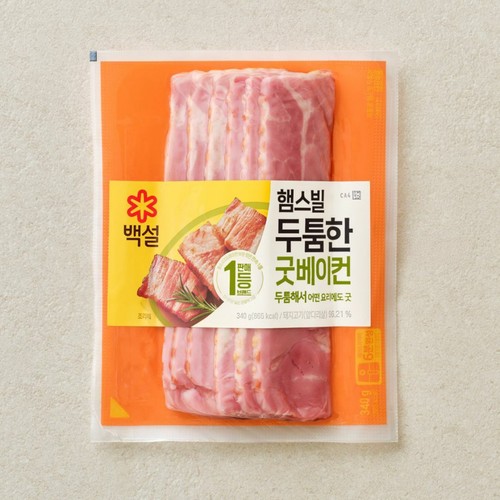 CJ 백설 햄스빌 두툼한 굿 베이컨 (340G)