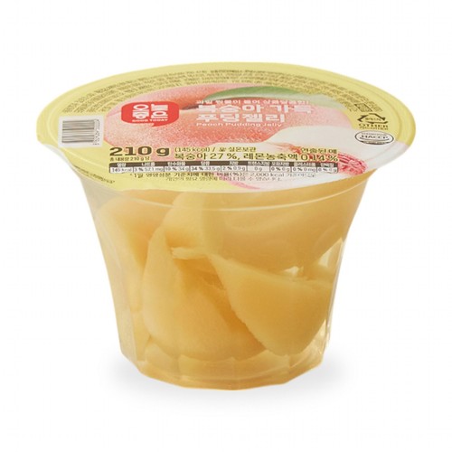 오늘좋은 복숭아 가득 푸딩젤리 (210G)