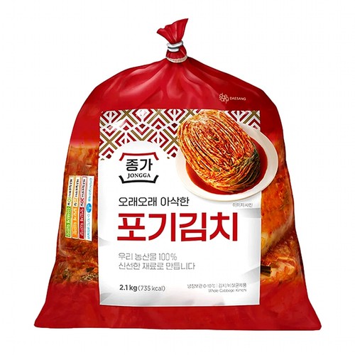 대상 종가 오래오래 아삭한 포기김치 (2.1KG)