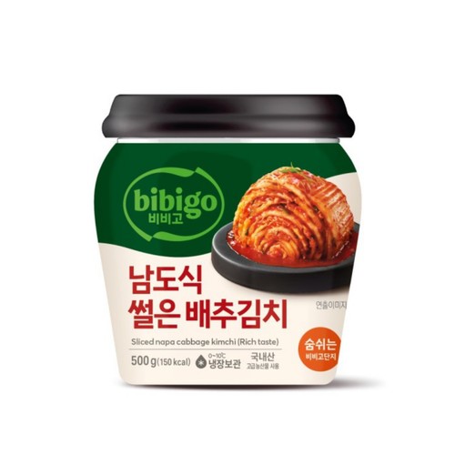 CJ 비비고 남도식 썰은배추김치 (PET) (500G)
