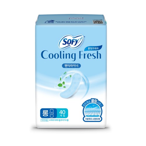 쏘피 쿨링프레쉬 팬티라이너 롱 (40P)