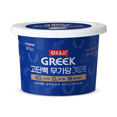 후디스 그릭요거트 고단백 무가당 (400G)