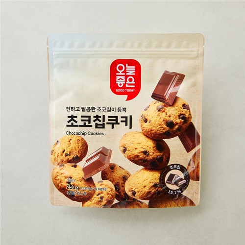 오늘좋은 초코칩쿠키 (250G)ㅣ롯데마트 제타 최상의 신선 식품과