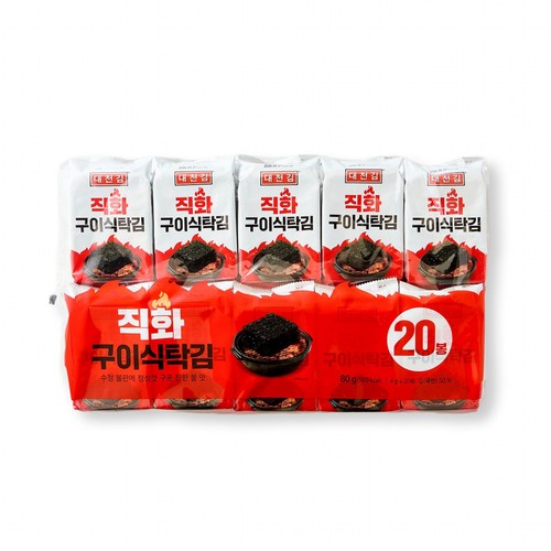 대천 직화구이 식탁김 (4G*20봉)