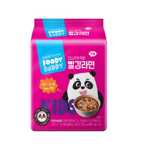 푸디버디 빨강라면 (4개)