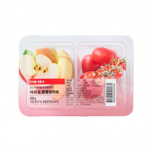 조각과일 사과방울토마토 (200G/팩)