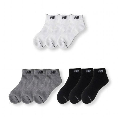 GREY/22 뉴발란스 주니어 앞선 파일 단목 양말 (3매)