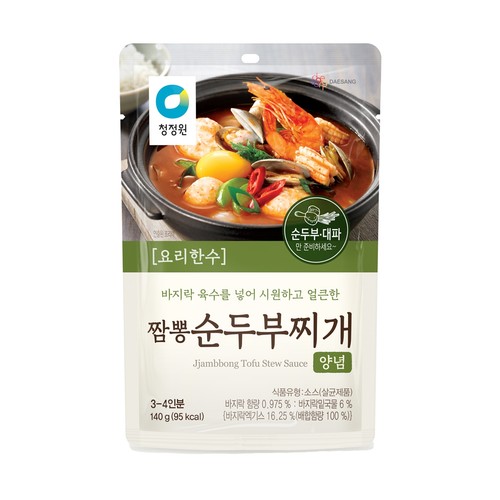 청정원 짬뽕 순두부찌개 양념 (140G)