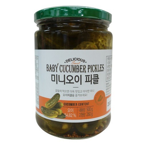 딜리셔스 미니 홀 오이피클 (500G)