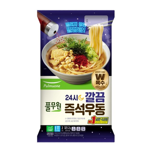 풀무원 24시 깔끔 즉석우동 (2인) (321.2G)