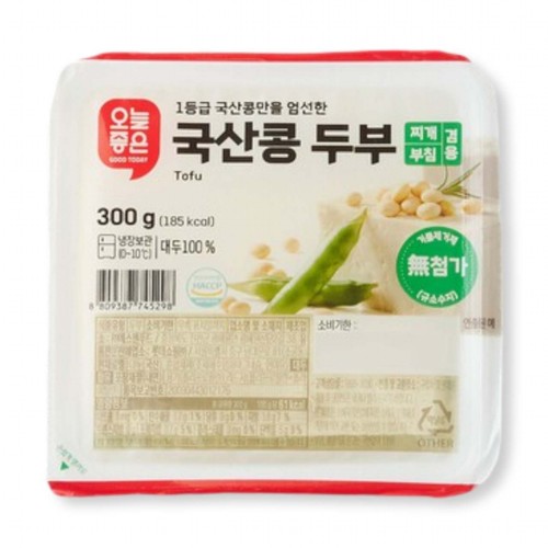 오늘좋은 국산콩 두부 (300G)