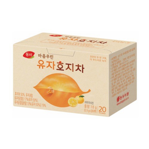 동서 마음우린 유자호지차 (0.9G*20입)
