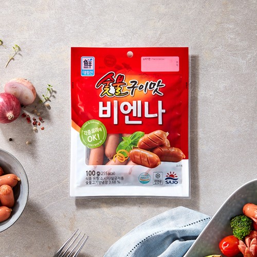 사조대림 숯불구이맛 비엔나 (100G)