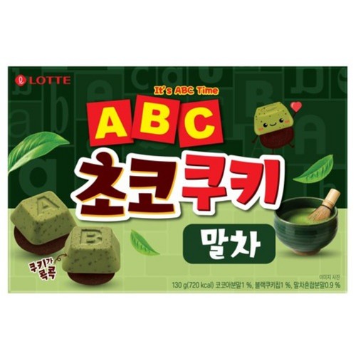 롯데 ABC초코쿠키 말차 (130G)