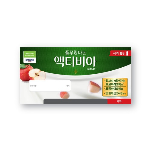 풀무원다논 액티비아 드링크 사과 (130ML*8입)