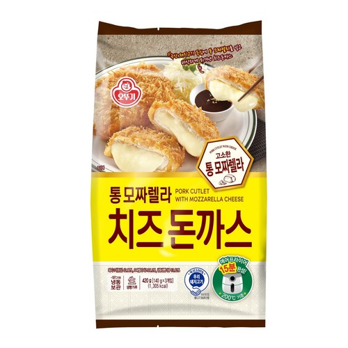 오뚜기 통모짜렐라 치즈돈까스 (420G)
