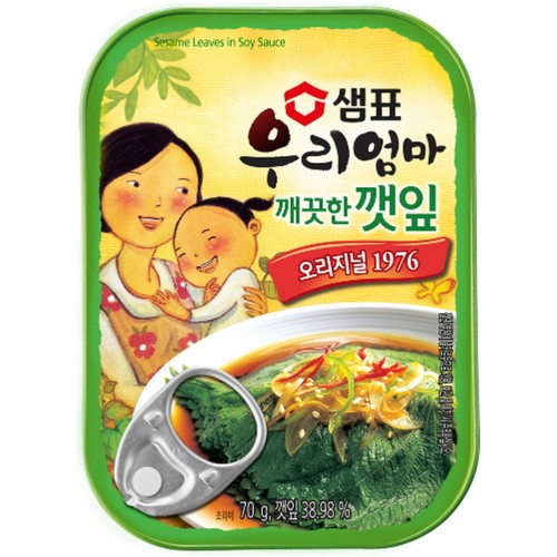 샘표 우리엄마 깨끗한 깻잎 (70G)