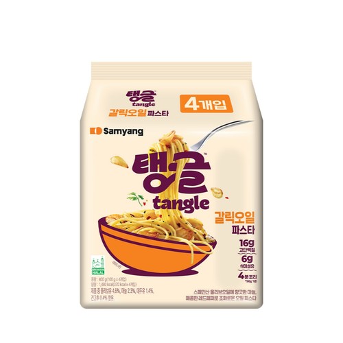 삼양 탱글 갈릭오일파스타 (100G*4)