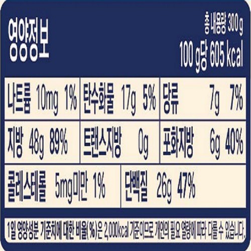 오뚜기 100% 땅콩버터 크런치 (300G)