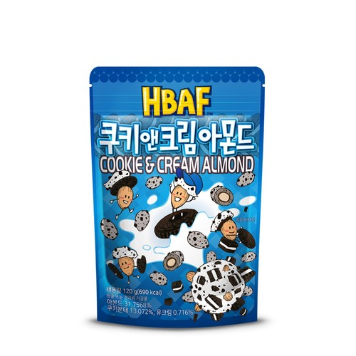 HBAF 쿠키앤크림 아몬드 (120G)