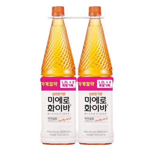 공구핫딜 미에로화이바 1.2L*2입 기획 (1.2L*2입)